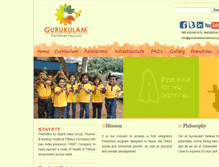 Tablet Screenshot of gurukulamacademy.org